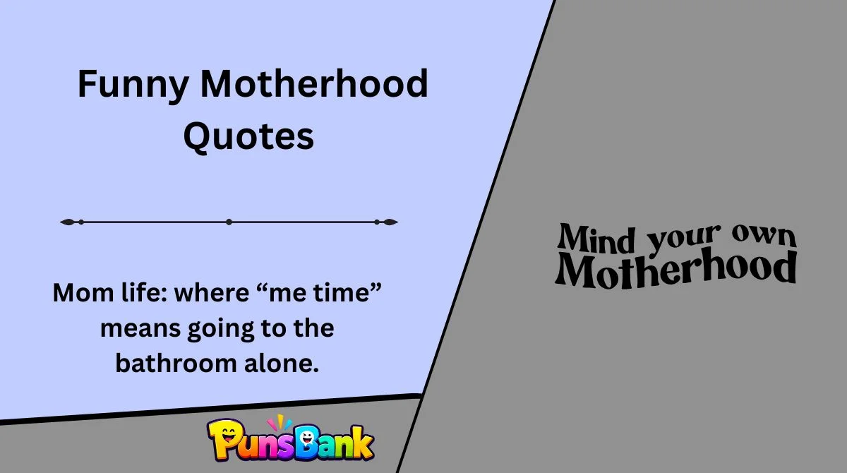 Funny Motherhood Quotes