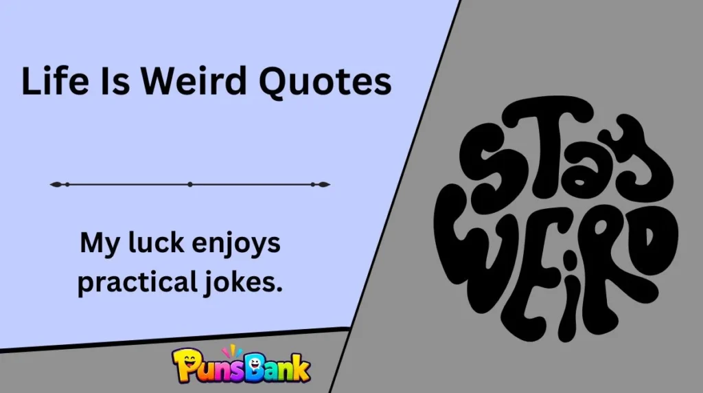Life Is Weird Quotes