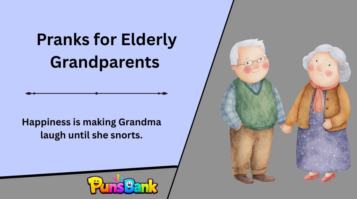 Pranks for Elderly Grandparents