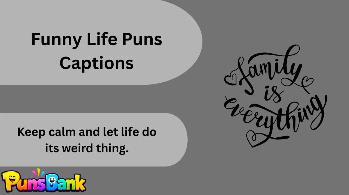 Funny Life Puns Captions