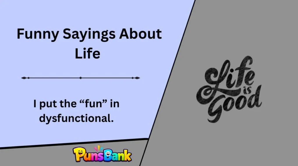 Funny Sayings About Life